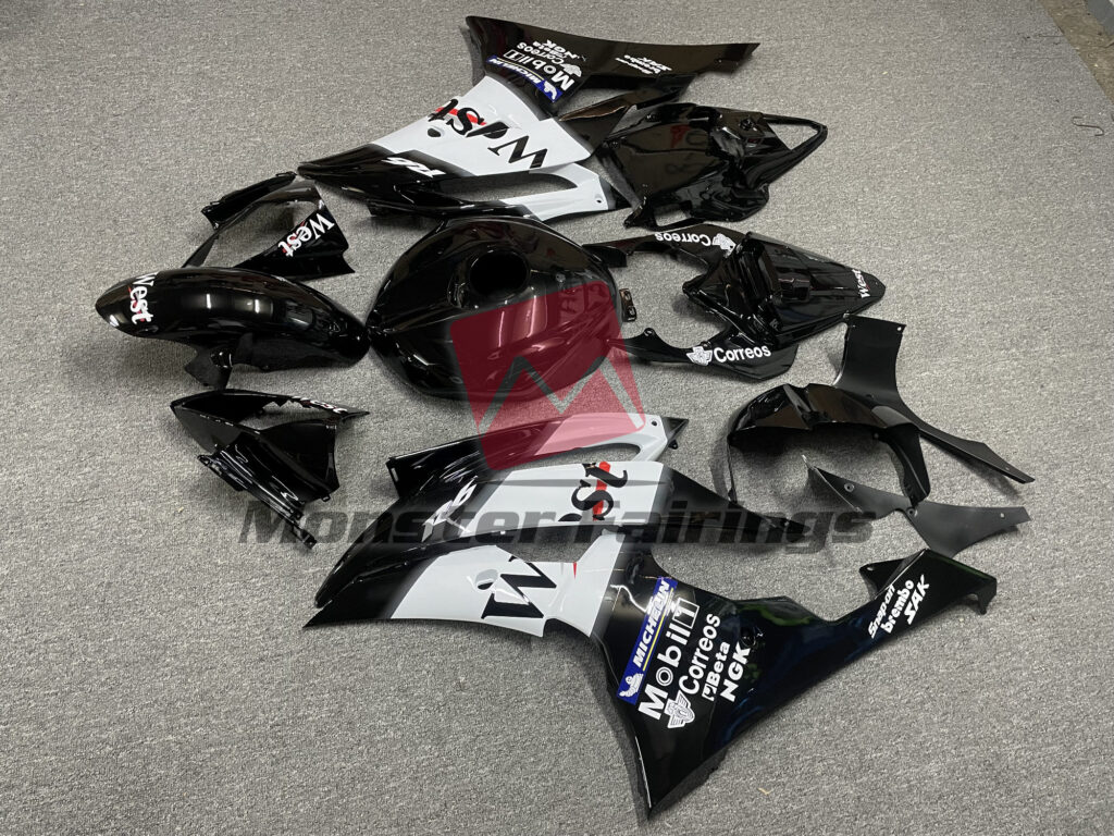 2008 - 2016 Yamaha R6 West fairing set - ABS injection, custom painted by Monster Fairings