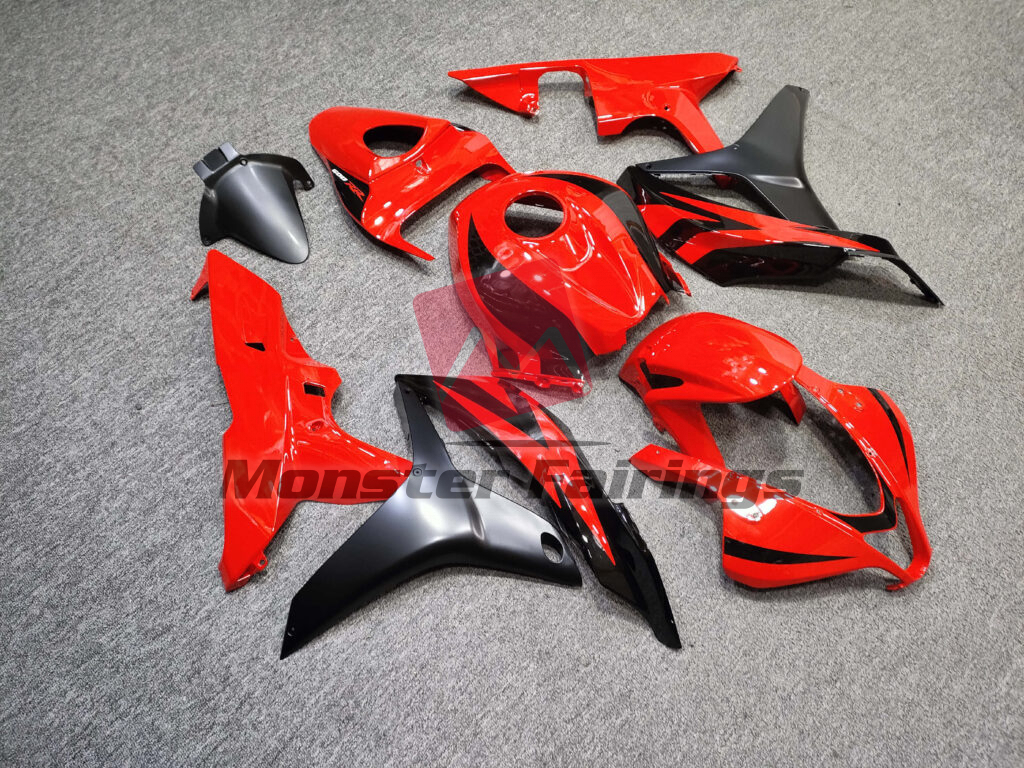 Gloss Red & Black ABS fairings for Honda CBR600RR 2007 - 2008 - premium OEM fit kit by Monster Fairings