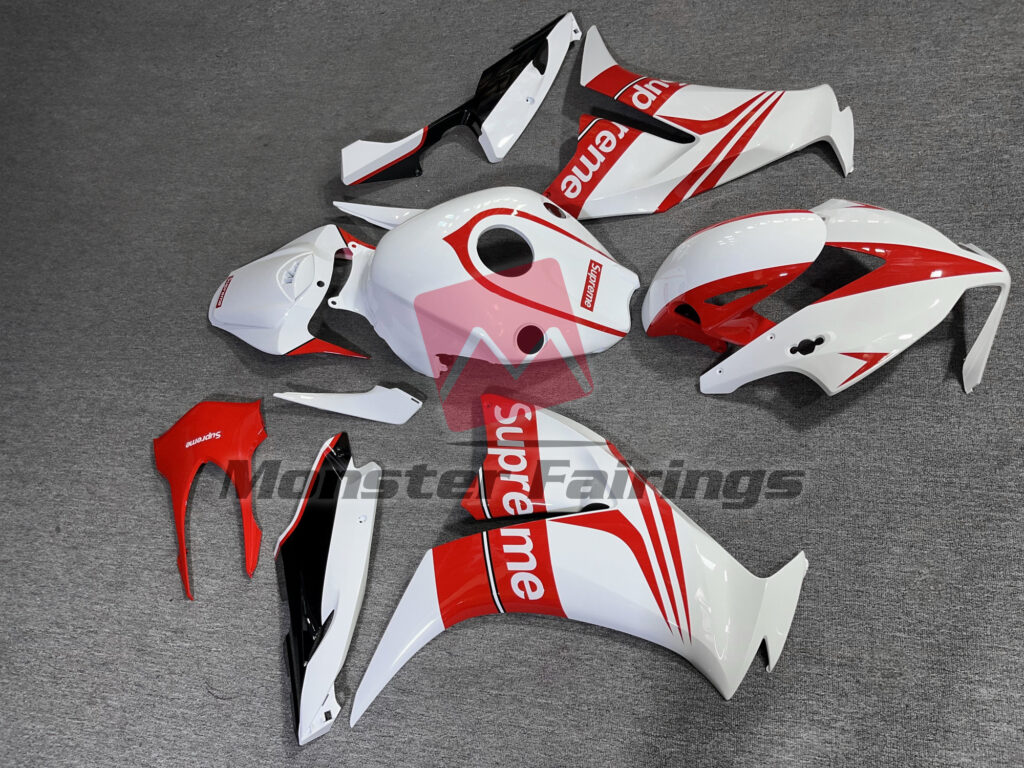 Honda CBR1000RR custom ABS fairings 2012 - 2016 in Gloss White Supreme - durable replacement kit, Monster Fairings