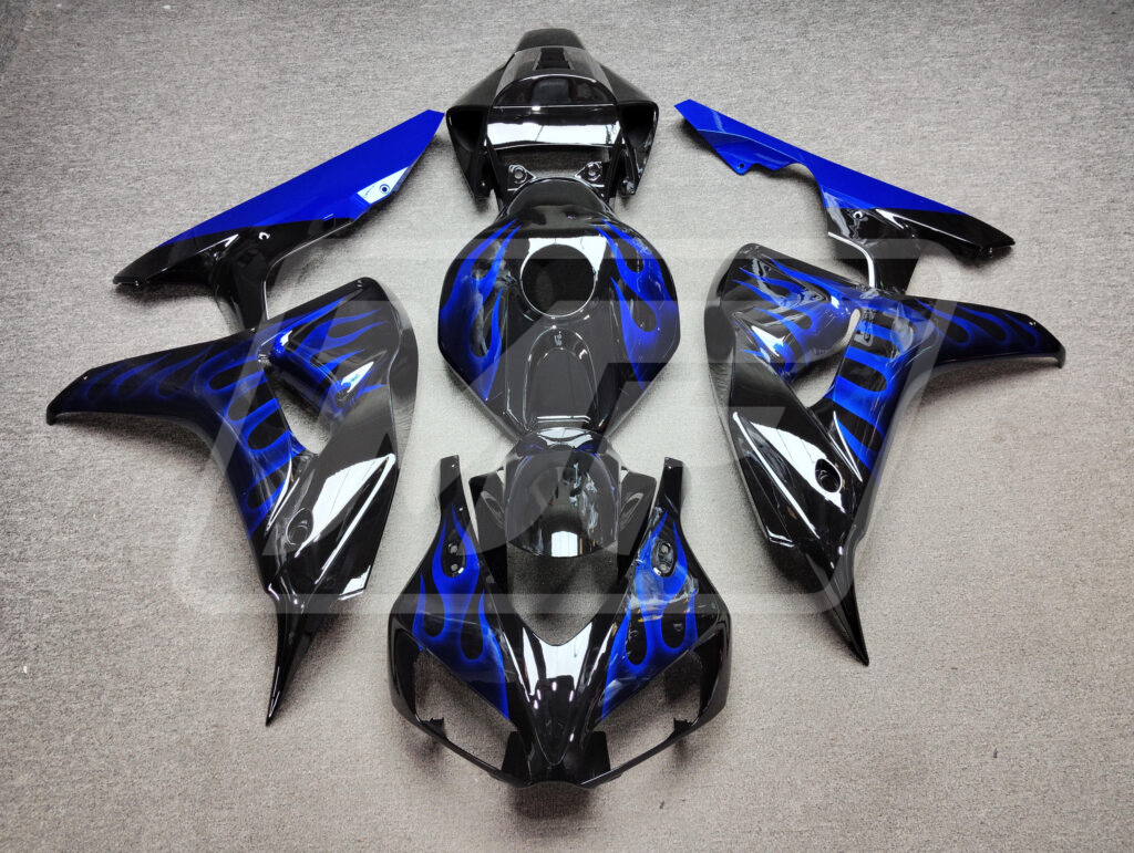 Honda CBR1000RR 2006 - 2007 Blue Flame ABS fairings - custom motorcycle bodywork kit by Monster Fairings