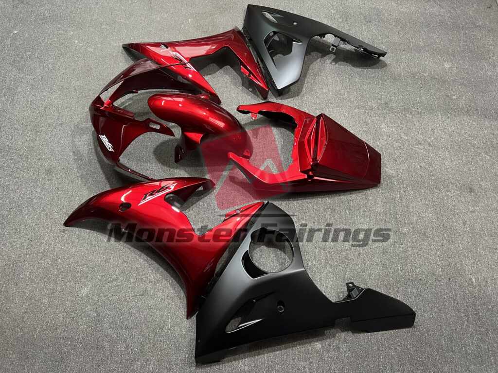 Maroon Red ABS fairings for Yamaha R6 2005 - premium OEM fit kit by Monster Fairings
