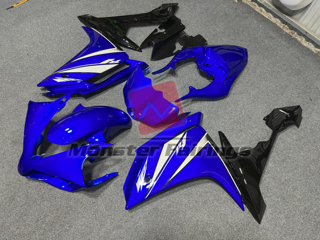 Blue White and Black ABS fairings for Yamaha R1 2007 - 2008 - premium OEM fit kit by Monster Fairings