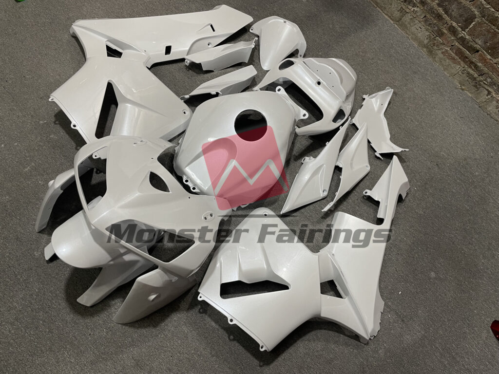 Pearl White ABS fairings for Honda CBR600RR 2005 - 2006 - premium OEM fit kit by Monster Fairings