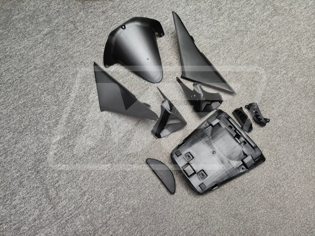 Honda CBR600RR 2003 - 2004 ABS fairings, Gray & Black OEM Carbon Fiber Style - high - quality motorcycle kit by Monster Fairings