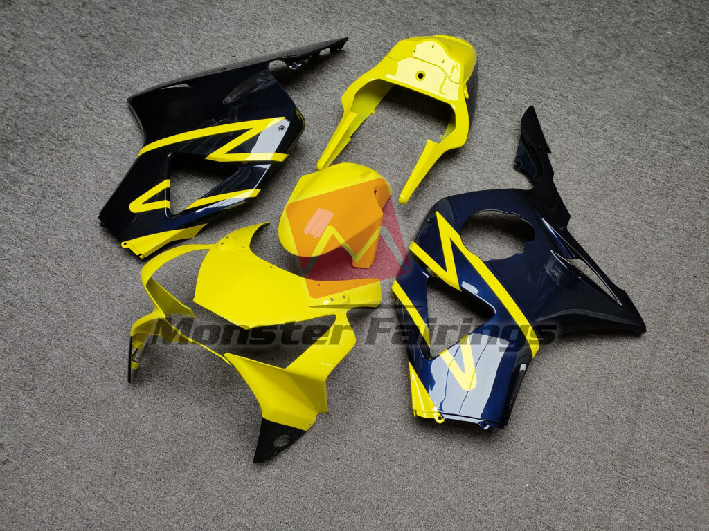 Gloss Yellow & Dark Blue ABS fairings for Honda CBR954RR 2002 - 2003 - premium OEM fit kit by Monster Fairings