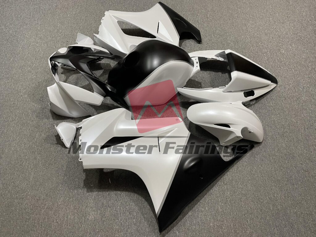Pearl White & Matte Black ABS fairings for Honda VFR800 2002 - 2012 - premium OEM fit kit by Monster Fairings