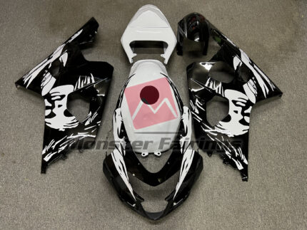 Suzuki GSXR 600 - 750 2004 - 2005 Gloss Black ABS fairings - custom motorcycle bodywork kit by Monster Fairings