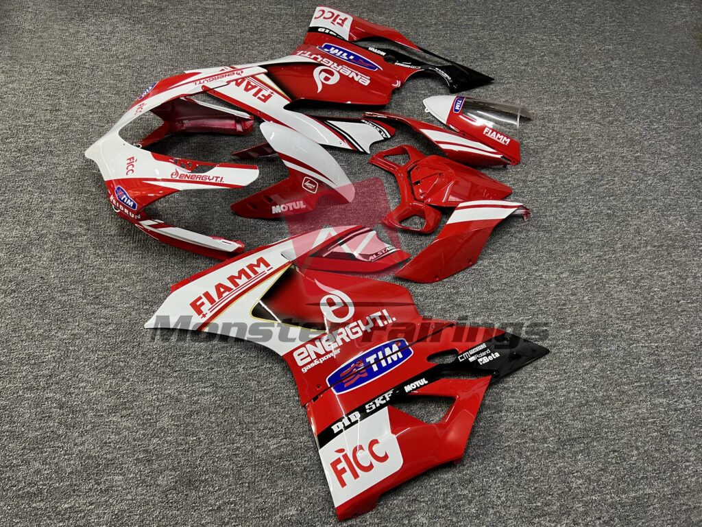 Ducati 1199 FIAMM fairing set - ABS injection, custom painted by Monster Fairings