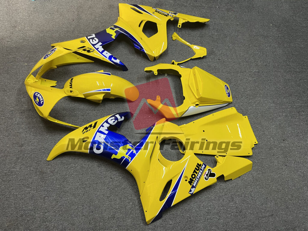 2003 - 2004 Yamaha R6 Camel fairing set - ABS injection, custom painted by Monster Fairings