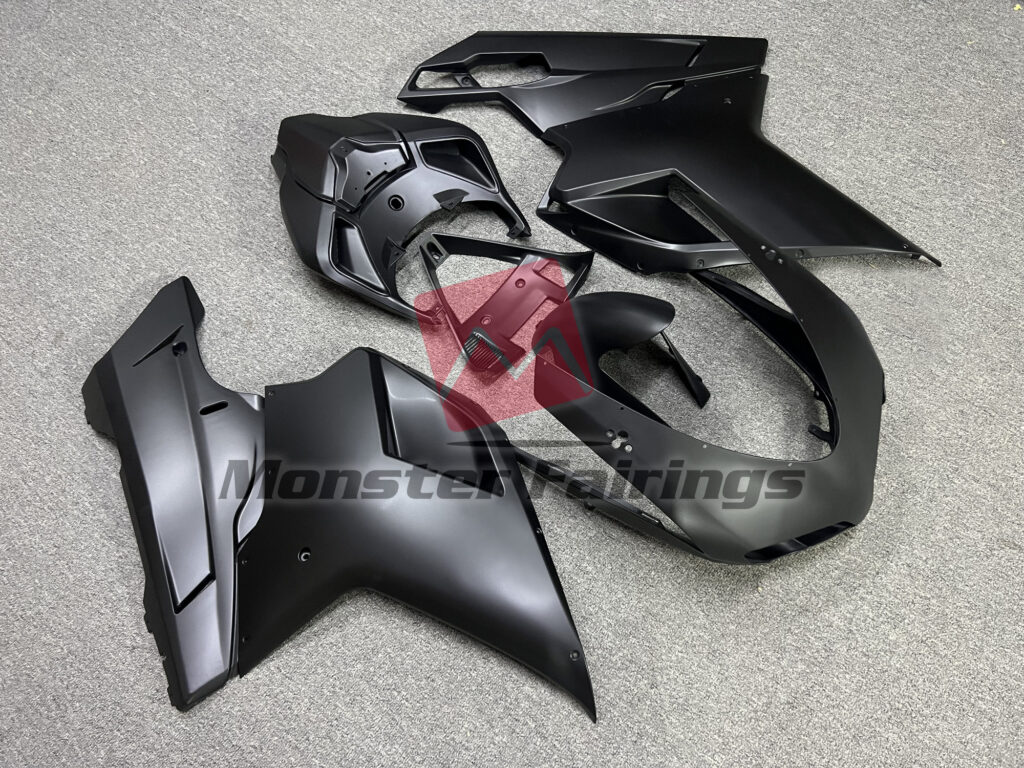 Matte Black ABS fairings for Ducati 848 1098 1198 2007 - 2012 - premium OEM fit kit by Monster Fairings