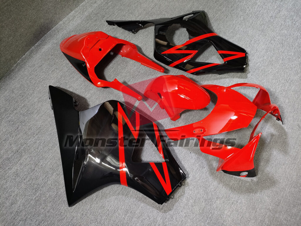 Honda CBR954RR custom ABS fairings 2002 - 2003 in Gloss Red & Black - durable replacement kit, Monster Fairings