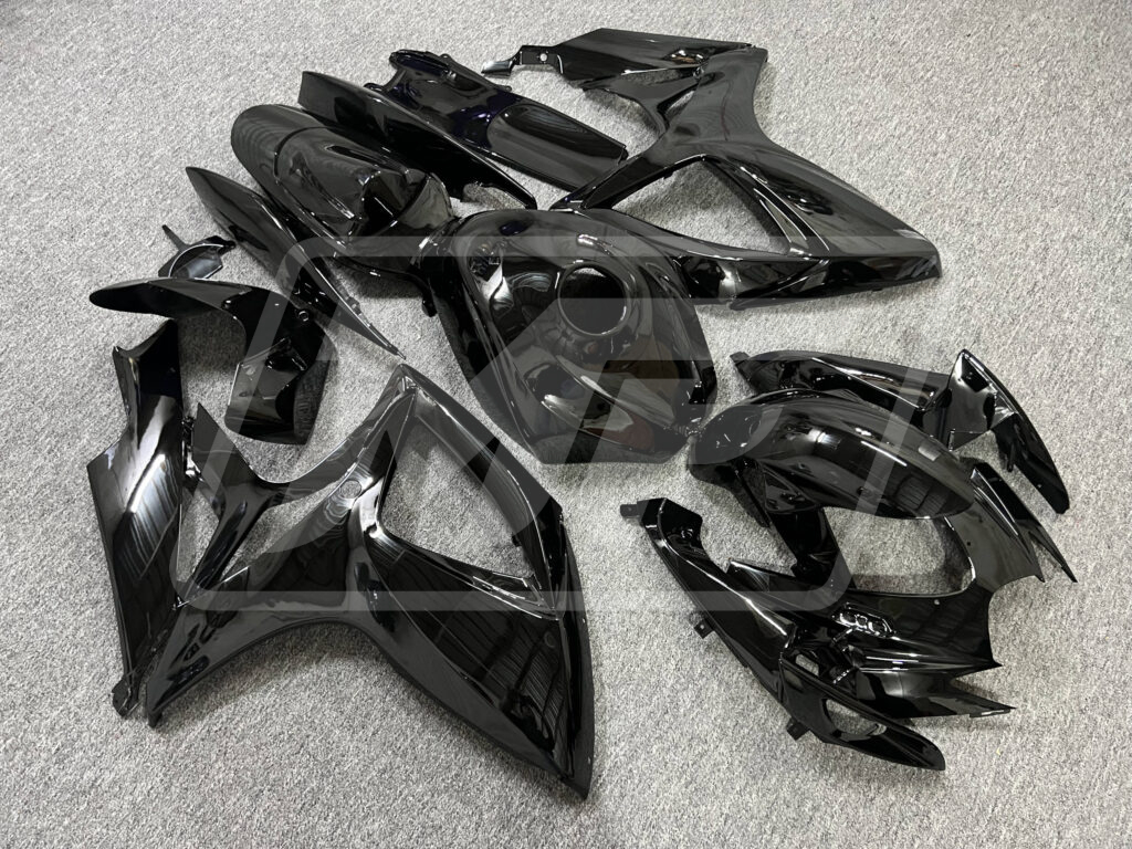Monster Fairings ABS fairing kit for Suzuki GSXR 600 - 750 2006 - 2007 - Gloss Black, precise OEM fit