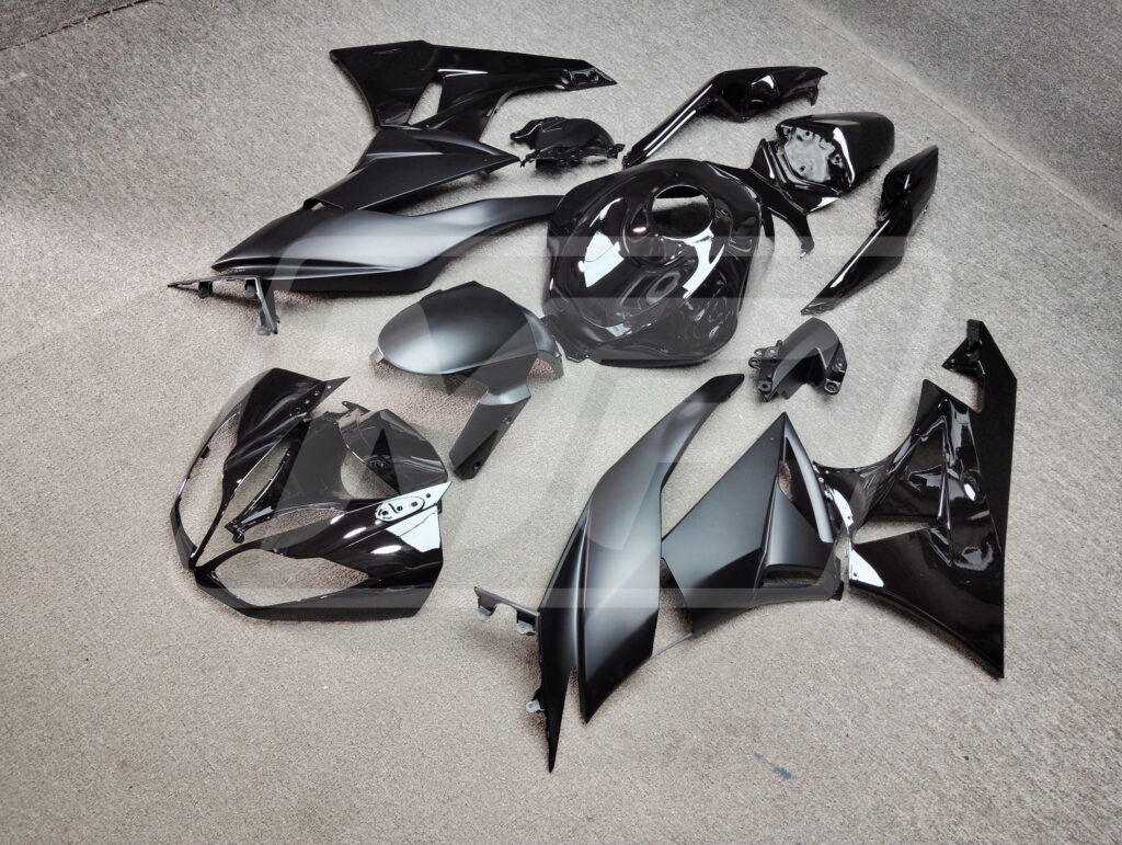 Black ABS fairings for Kawasaki ZX6R 2009 - 2012 - premium OEM fit kit by Monster Fairings