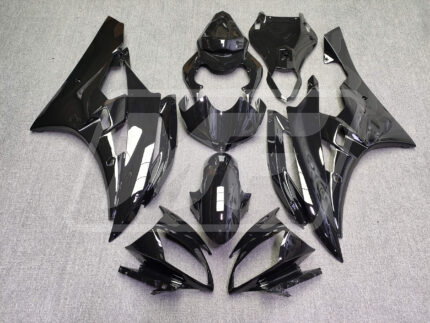 Yamaha R6 2006-2007 Gloss Black ABS Fairings | Monster Fairings