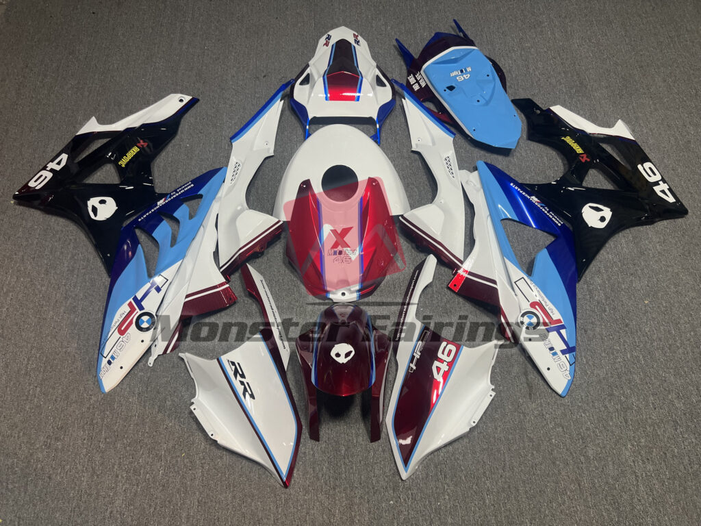BMW S1000RR 2009 - 2014 HP 46 Gloss ABS fairings - custom motorcycle bodywork kit by Monster Fairings