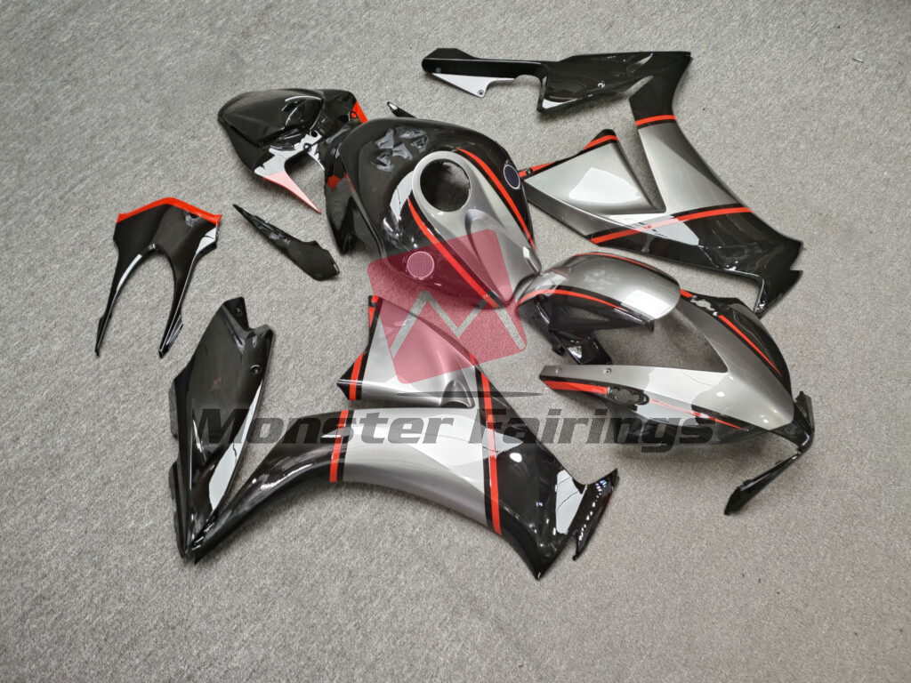 Gloss Black & Gunmetal Gray with Red ABS fairings for Honda CBR1000RR 2012 - 2016 - premium OEM fit kit by Monster Fairings