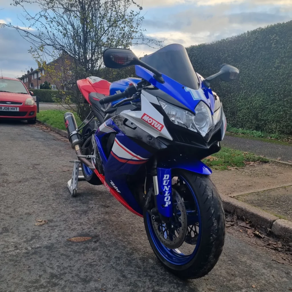 Monster Fairings ABS fairing kit for Suzuki GSXR 600 - 750 2008 - 2010 - Red Blue and White Gloss Custom Style, precise OEM fit