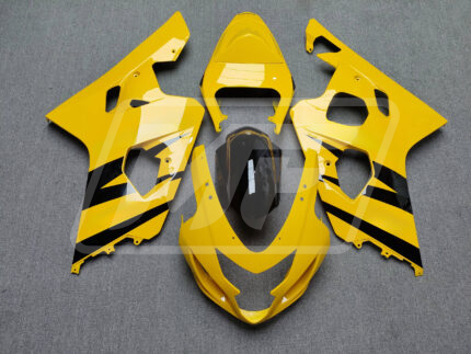 Suzuki GSXR 600-750 2004-2005 Gloss Yellow OEM Style ABS Fairings | Monster Fairings