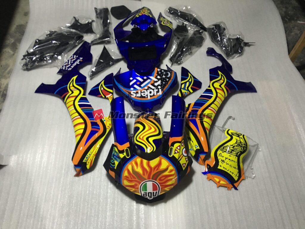 Yamaha R1 2015 - 2019 Tribal Design ABS fairings - custom motorcycle bodywork kit by Monster Fairings