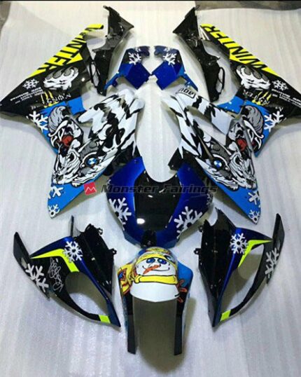 BMW S1000RR 2015 - 2016 Snowflake ABS fairings - custom motorcycle bodywork kit by Monster Fairings