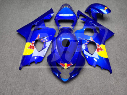 Suzuki GSXR 600-750 2004-2005 Vibrant Blue The Bull Style ABS Fairings | Monster Fairings