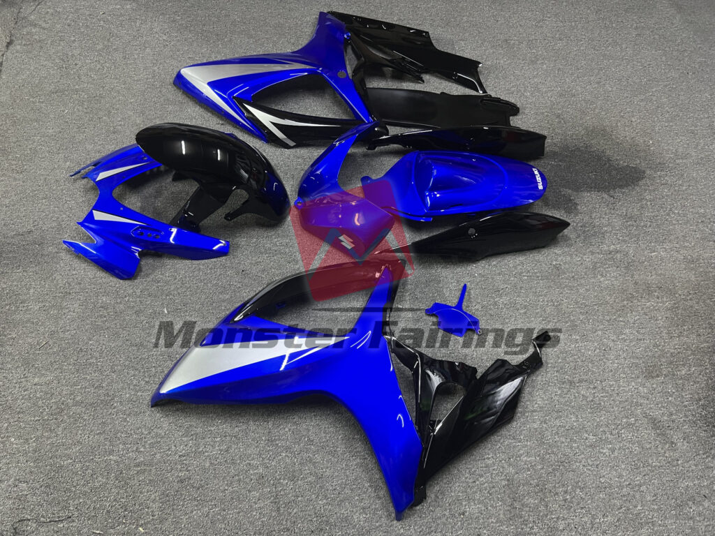 2006 - 2007 Suzuki GSXR Blue and Black Special fairing set - ABS injection, custom painted by Monster Fairings