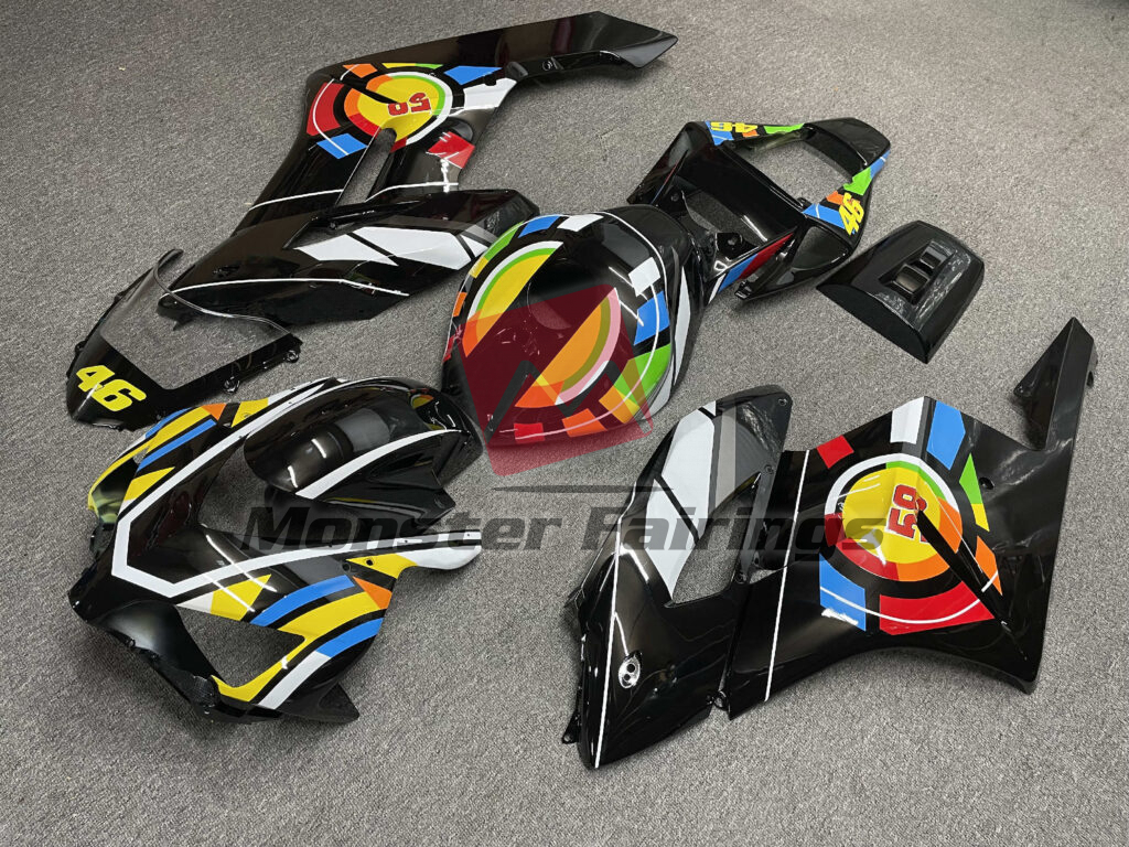 Honda CBR1000RR custom ABS fairings 2004 - 2005 in Gloss Black Multi Color - durable replacement kit, Monster Fairings
