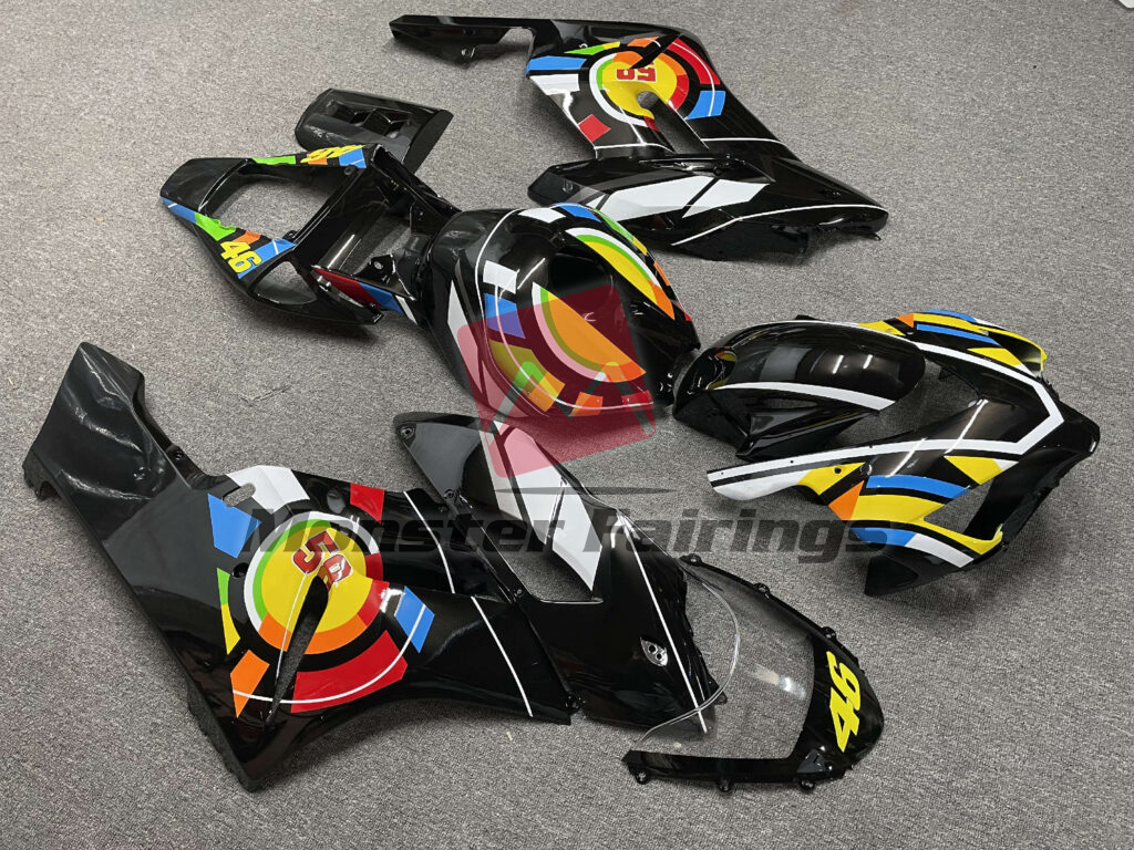 Gloss Black Multi Color ABS fairings for Honda CBR1000RR 2004 - 2005 - premium OEM fit kit by Monster Fairings
