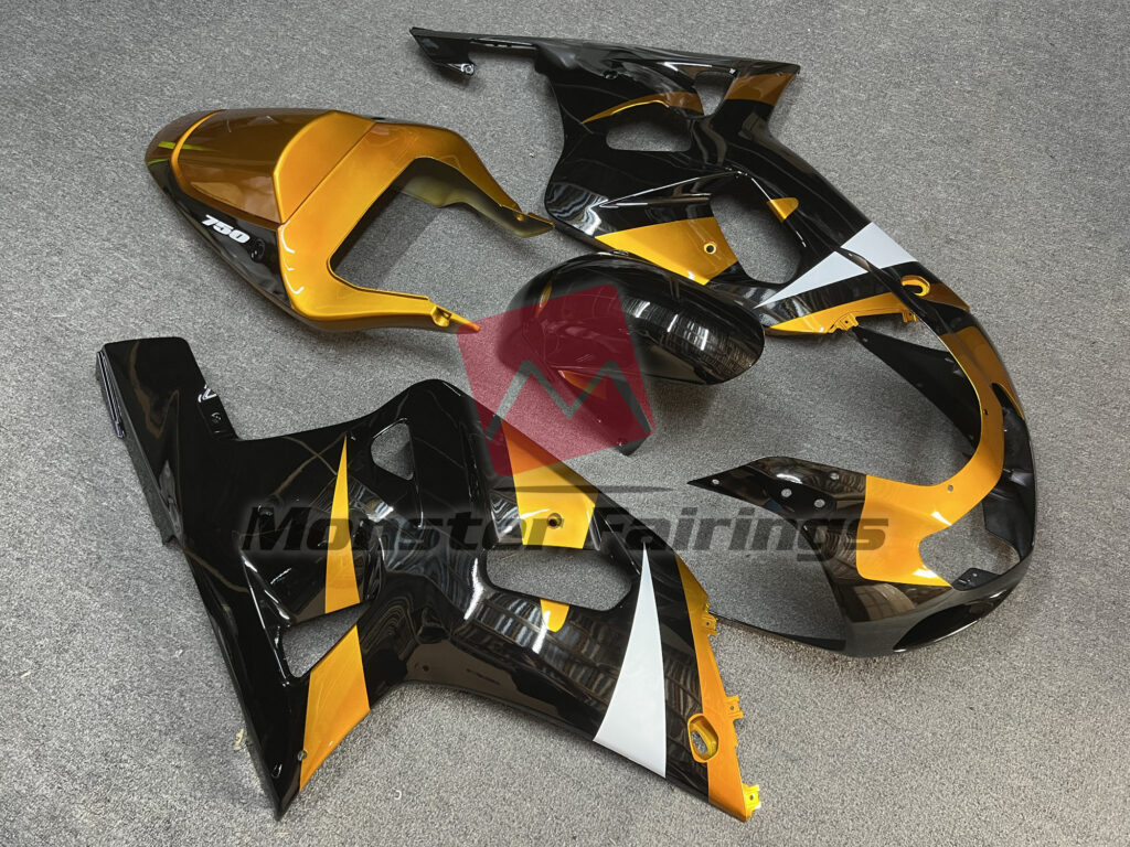 Suzuki GSXR custom ABS fairings 2001 - 2003 in Bronze and Black OEM Style - durable replacement kit, Monster Fairings