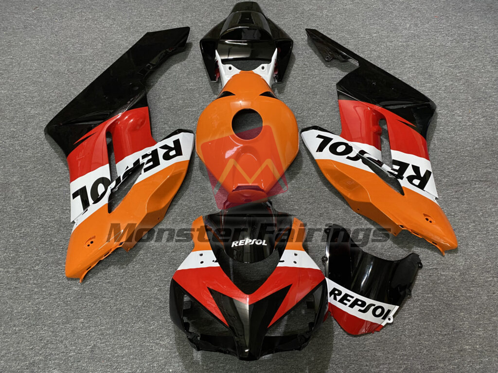 Honda CBR1000RR 2004 - 2005 Gloss Classic Repsol ABS fairings - custom motorcycle bodywork kit by Monster Fairings