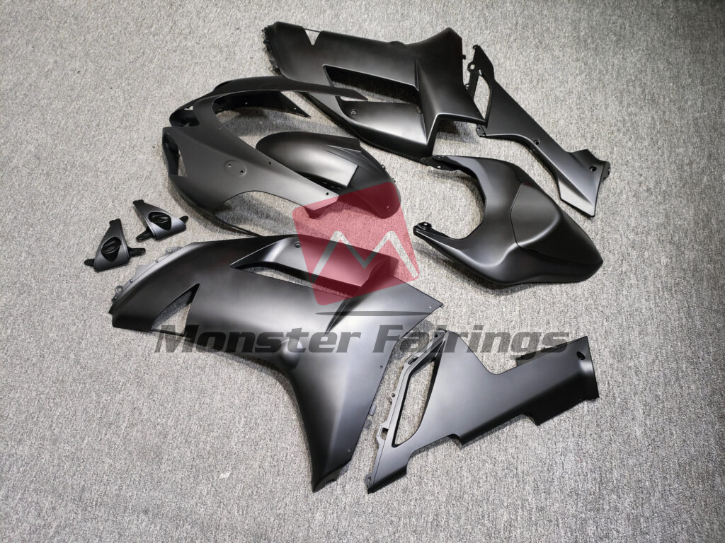 Matte Black ABS fairings for Kawasaki ZX6R 2007 - 2008 - premium OEM fit kit by Monster Fairings