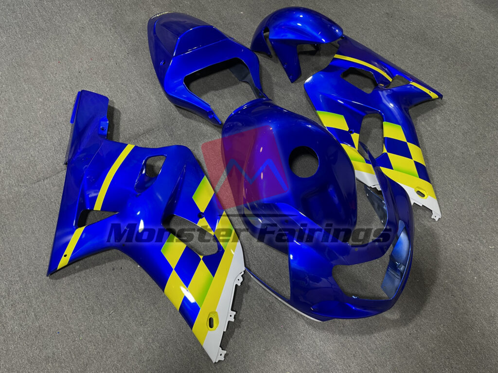 2001 - 2003 Suzuki GSXR MoviStar Blue Gloss fairing set - ABS injection, custom painted by Monster Fairings