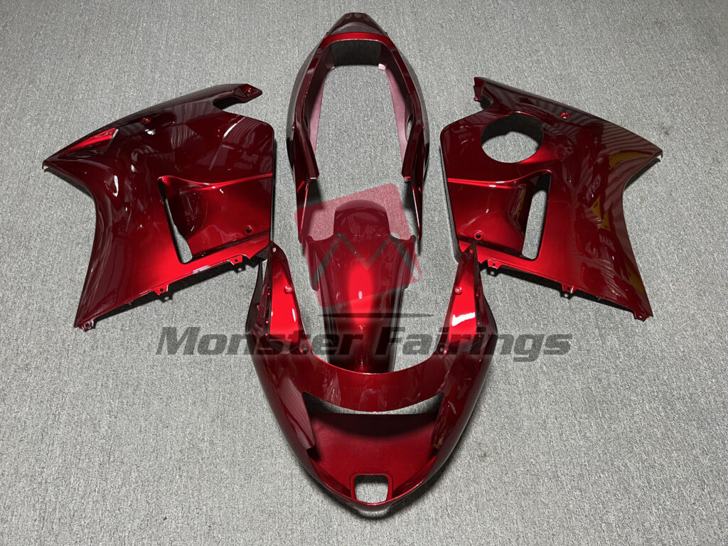 Honda CBR1100XX 1999 - 2007 Gloss Deep Vibrant Red ABS fairings - custom motorcycle bodywork kit by Monster Fairings