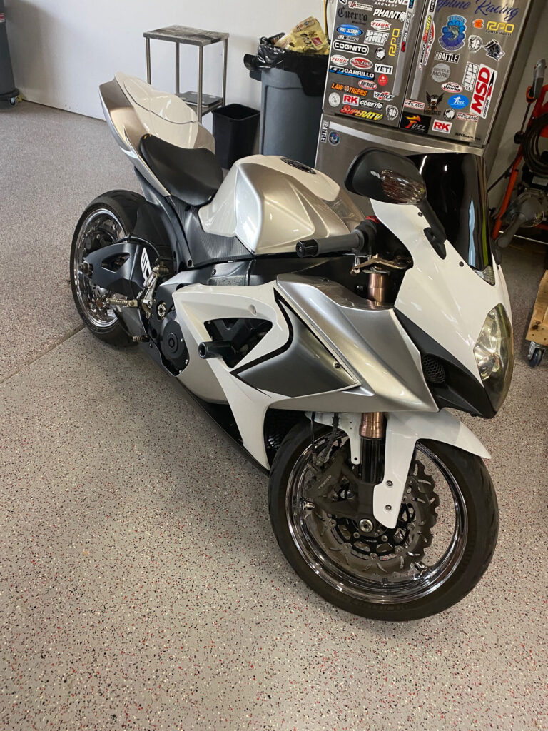 Monster Fairings ABS fairing kit for Suzuki GSXR 1000 2007 - 2008 - Gloss Silver, White & Black, precise OEM fit