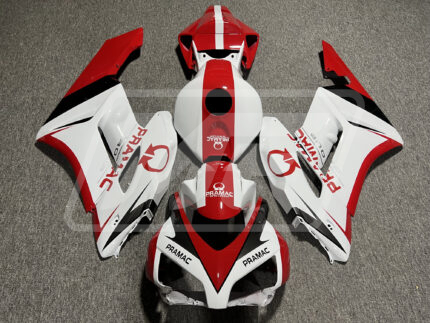 Honda CBR1000RR 2004-2005 Gloss White & Red Pramac ABS Fairings | Monster Fairings