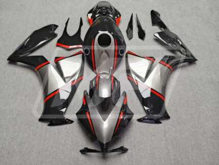 Honda CBR1000RR 2012-2016 Gloss Black & Gunmetal Gray with Red ABS Fairings | Monster Fairings