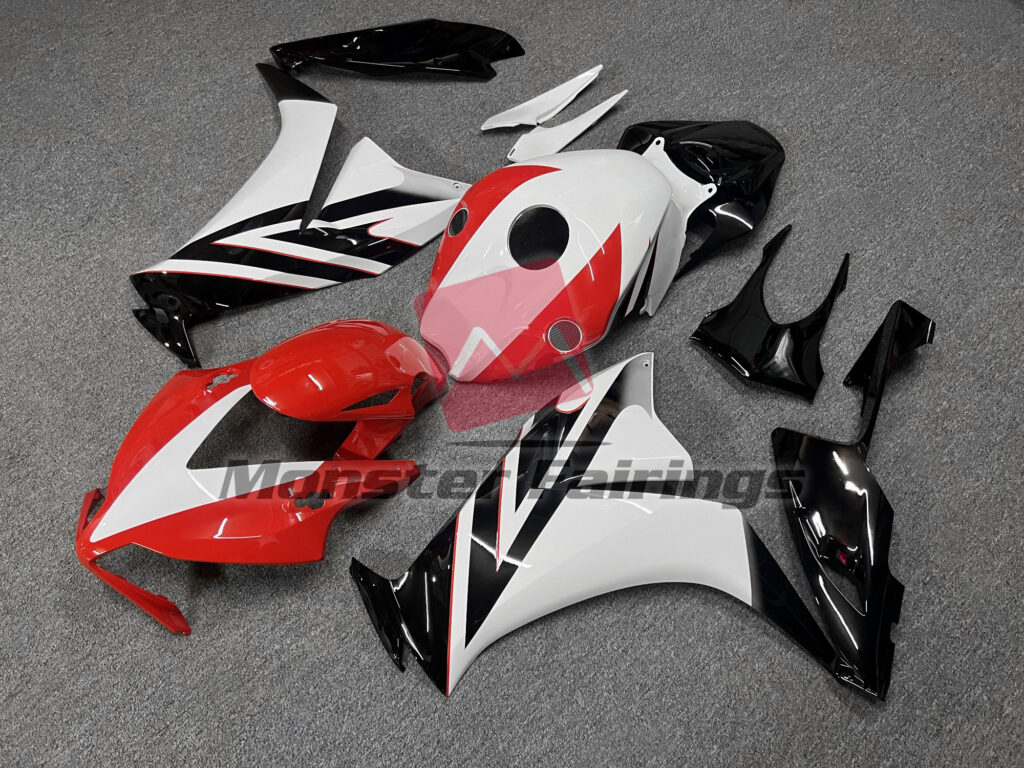 Black and Red/White Gloss ABS fairings for Honda CBR1000RR 2012 - 2016 - premium OEM fit kit by Monster Fairings