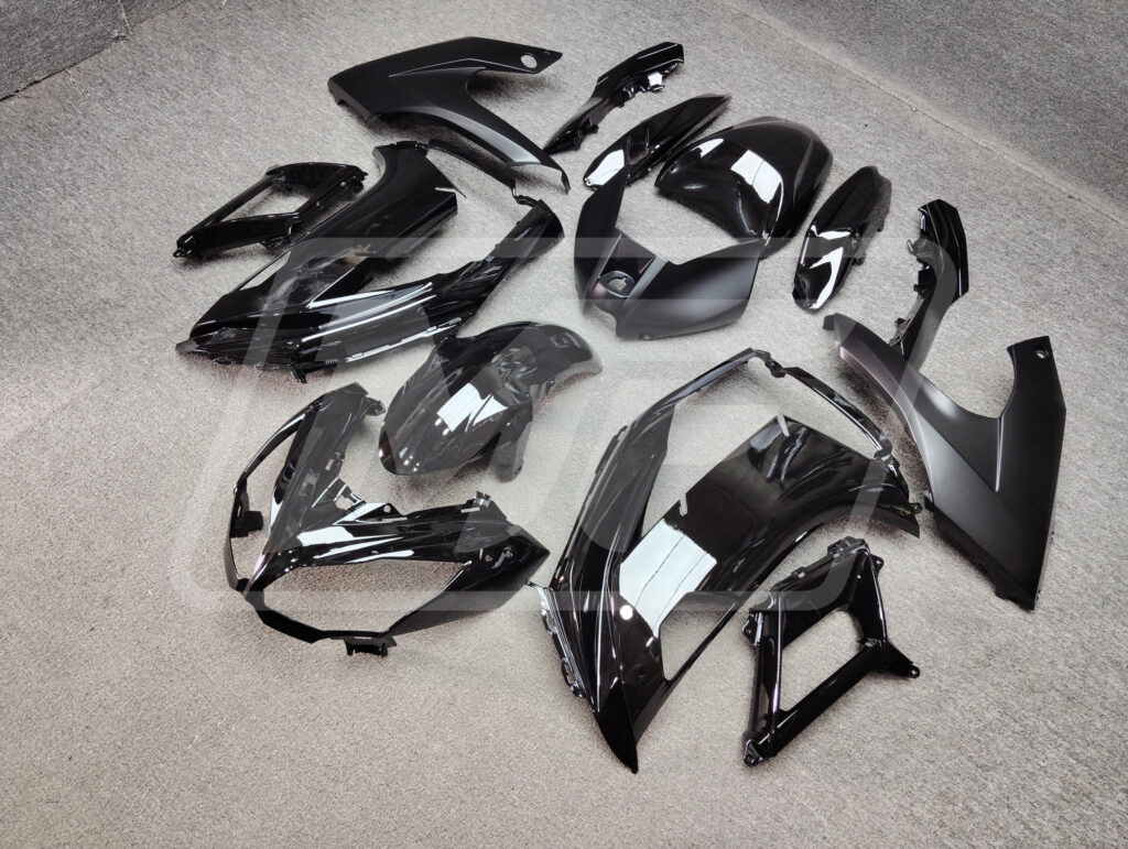 Gloss & Matte Black ABS fairings for Kawasaki Ninja 650R 2012 - 2016 - premium OEM fit kit by Monster Fairings