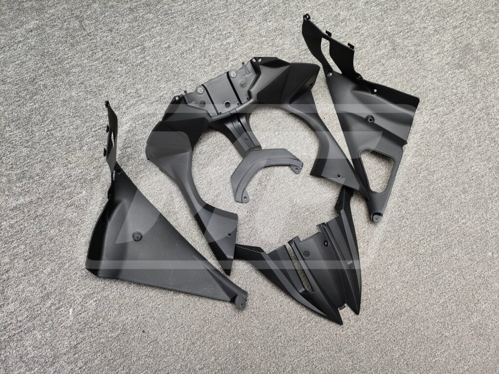 Kawasaki Ninja 650R 2012 - 2016 ABS fairings, Gloss & Matte Black - high - quality motorcycle kit by Monster Fairings