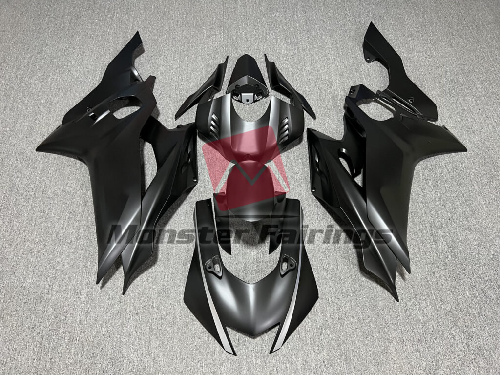 Yamaha R6 2017 - 2022 Matte Black ABS fairings - custom motorcycle bodywork kit by Monster Fairings
