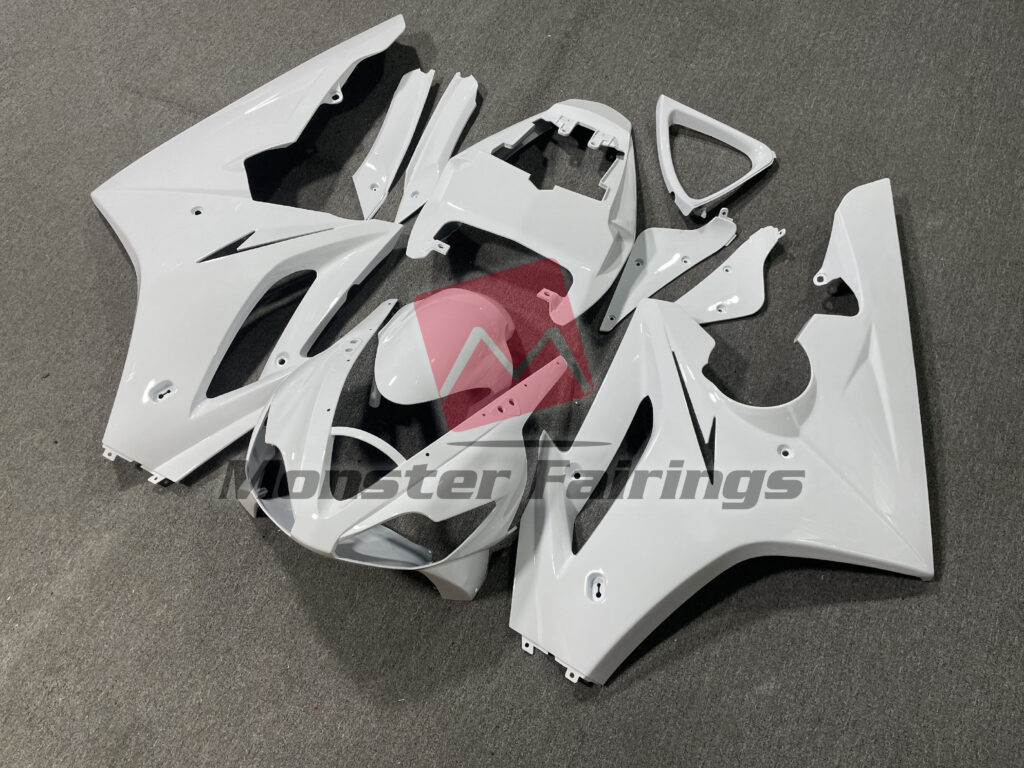 Triumph Daytona 675 custom ABS fairings 2006 - 2008 in Gloss White - durable replacement kit, Monster Fairings