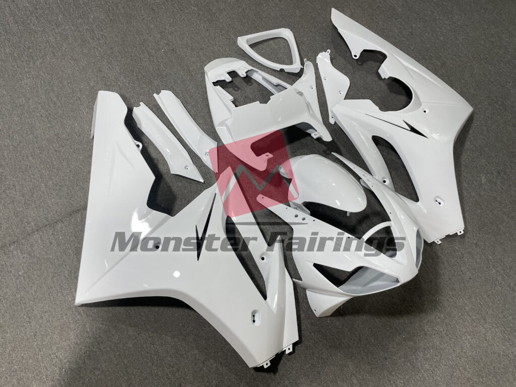 Gloss White ABS fairings for Triumph Daytona 675 2006 - 2008 - premium OEM fit kit by Monster Fairings