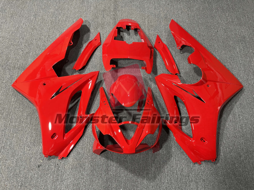 Triumph Daytona 675 2006 - 2008 Gloss Red ABS fairings - custom motorcycle bodywork kit by Monster Fairings