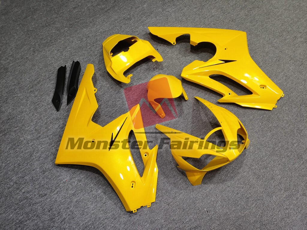 Triumph Daytona 675 custom ABS fairings 2006 - 2008 in Gloss Vibrant Yellow - durable replacement kit, Monster Fairings