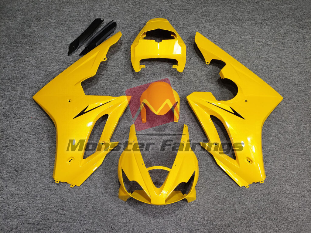 Triumph Daytona 675 2006 - 2008 Gloss Vibrant Yellow ABS fairings - custom motorcycle bodywork kit by Monster Fairings