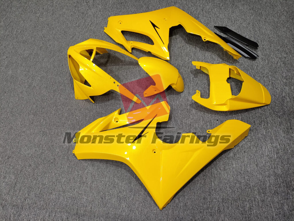 2006 - 2008 Triumph Daytona 675 Gloss Vibrant Yellow fairing set - ABS injection, custom painted by Monster Fairings