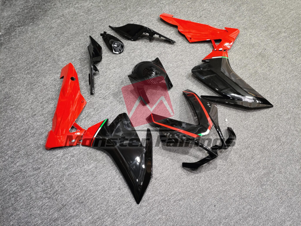 Gloss Red & Black ABS fairings for Aprilia RSV4 1000 2010 - 2015 - premium OEM fit kit by Monster Fairings