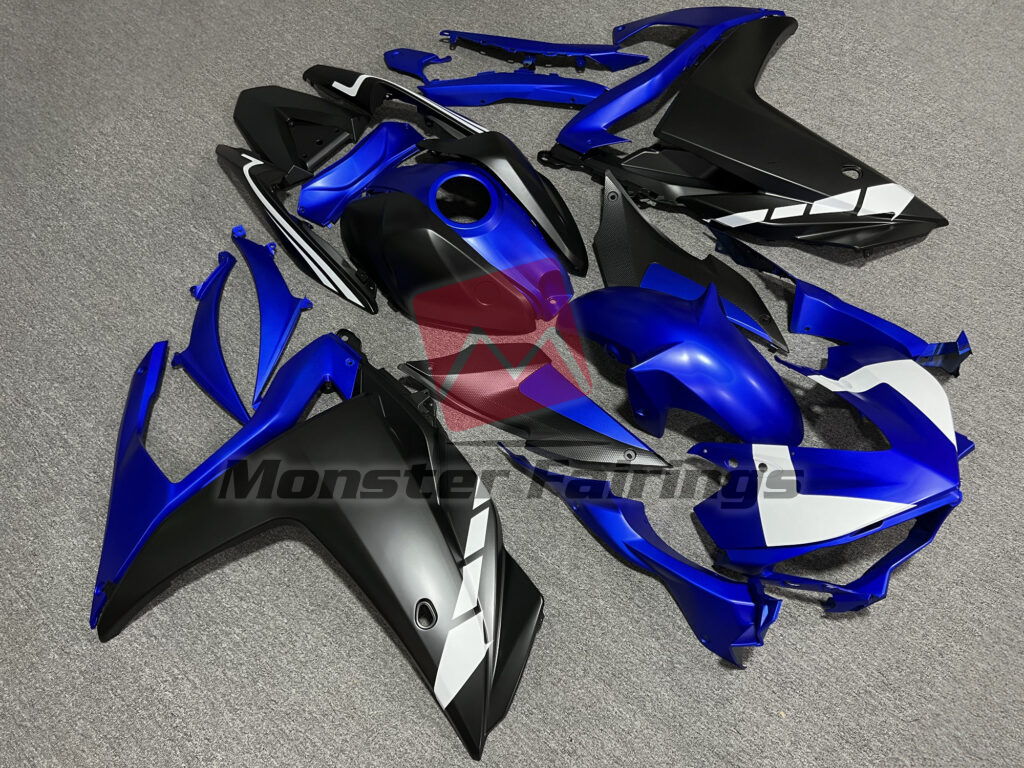 Matte Blue & and Black ABS fairings for Yamaha R3 2014 - 2018 - premium OEM fit kit by Monster Fairings