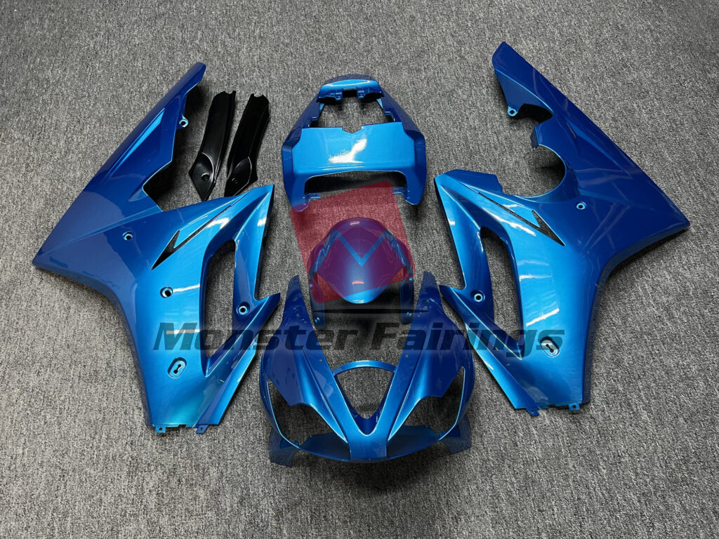 Triumph Daytona 675 2006 - 2008 Gloss Vibrant Blue ABS fairings - custom motorcycle bodywork kit by Monster Fairings