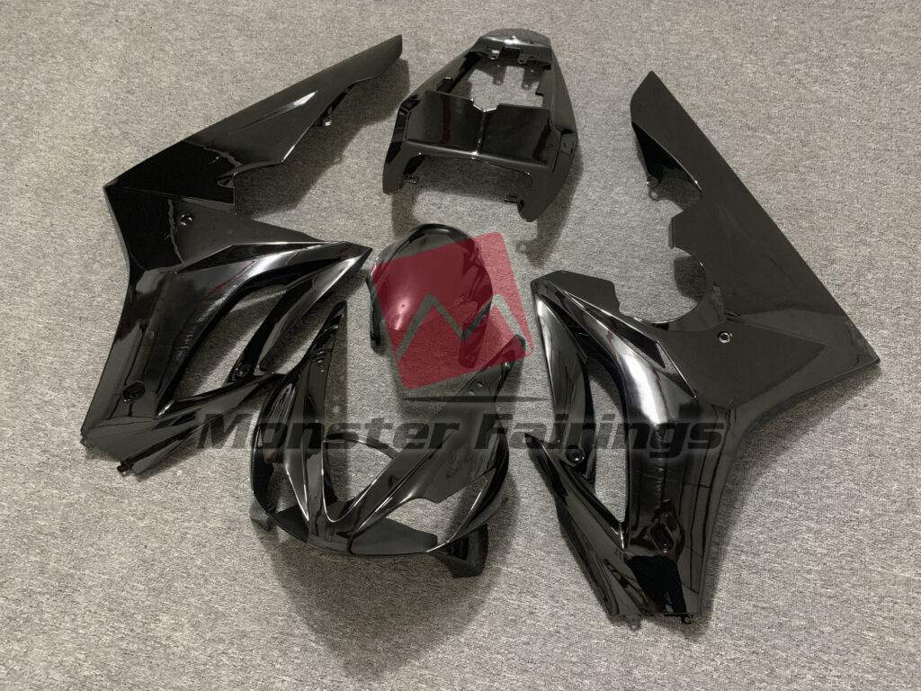 Triumph Daytona 675 custom ABS fairings 2006 - 2008 in Gloss Black - durable replacement kit, Monster Fairings